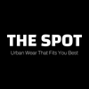 Black background with white text 'THE SPOT' 