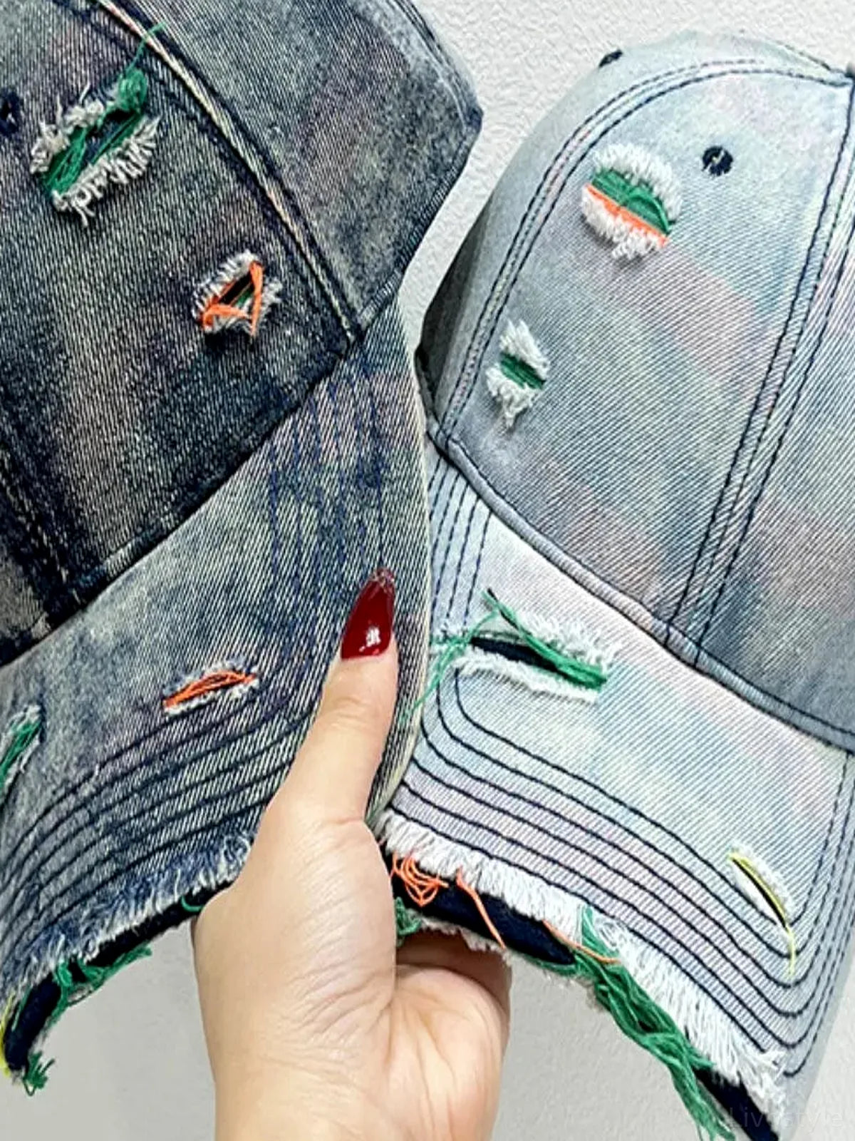 Distressed Adjustable Baseball Cap