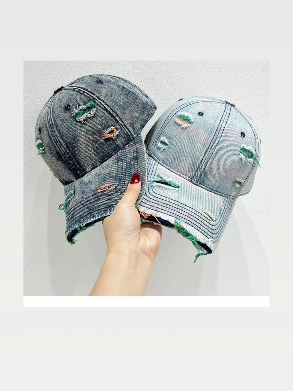 Distressed Adjustable Baseball Cap